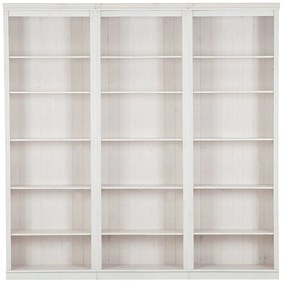 Libreria in legno di pino bianco 222x223 cm Anita - Støraa