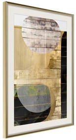 Poster  Sunny Living Room  Cornice Quadri Cornice d'oro con passe-partout, Larghezza x Altezza Home decor 20x30