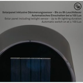 Briloner 3133015 - Applique solare a LED LED/2W/3,7V IP44 3000K