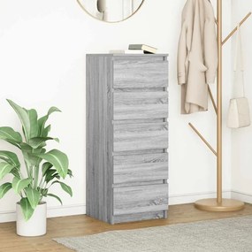 Credenza Con Cassetti Grigio Sonoma 37,5x35x99 Cm İn Truciolato /