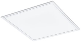 Plafoniera Moderna Salobrena-A Alluminio Bianco Luce Led Integrato 20W