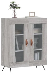 Credenza grigio sonoma 69,5x34x90 cm in legno multistrato