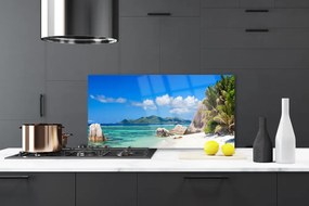 Rivestimento parete cucina Paesaggio della spiaggia dell'oceano 100x50 cm