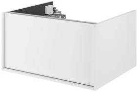 Mobile da bagno sotto lavabo SENSEA Neo Frame bianco laccato lucido L 60 x H 32 x P 48 cm 1 cassetto, lavabo non incluso