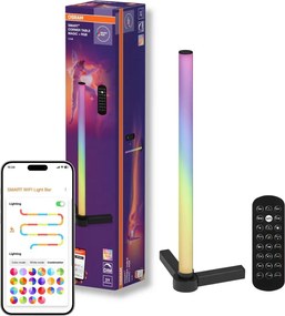 Osram - Lampada da tavolo LED RGBW dimmerabile SMART+ MAGIC LED/7,5W/230V nera Wi-Fi + telecomando