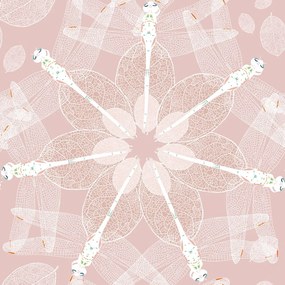 Carta da parati – Libellule nel motivo Mandala