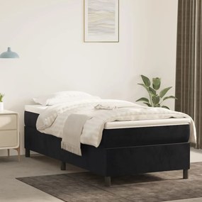 Giroletto Nero 90x200 Cm İn Velluto /