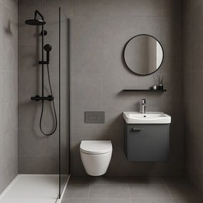 Set di mobili da bagno con lavabo Molly 40cm Grey