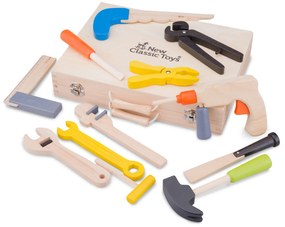 Valigetta in legno con attrezzi - 12 pezzi