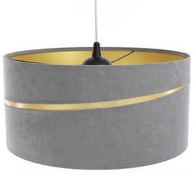 Lampadario a sospensione con filo SWING 1xE27/60W/230V grigio/oro