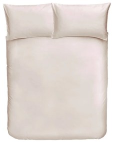 Biancheria da letto Classic in cotone sateen beige, 135 x 200 cm - Bianca