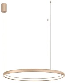 Lampada a sospensione con cerchio orizzontale in metallo Oro 80 cm NOVA