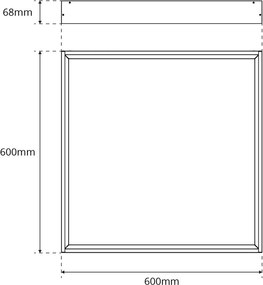Plafoniera LED 60x60 42W CCT Bianco Variabile UGR19 con driver Philips