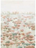 Sian Zeng Carta da parati panoramica Classic Swan Lake - Terracotta