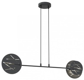 Lampada a sospensione in acciaio XOTIC 2 nero 2xE27 Colore del corpo Nero
