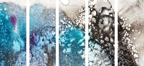 Quadri 5 pezzi – Astrazione ad acquerello