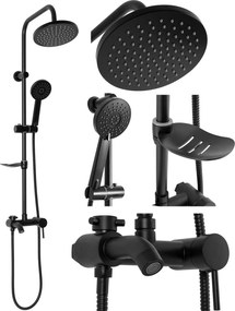 Set Doccia da incasso LUIS Black