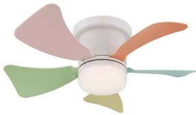 Globo 03609B - Ventilatore da soffitto LED dimmerabile HINES 10W/230V 3000-6500K + telecomando