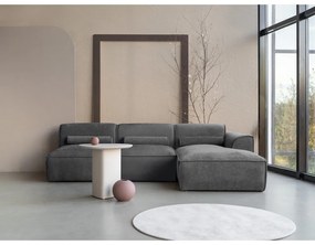 Divano angolare componibile grigio (con penisola a destra) Flex Felix – Miuform