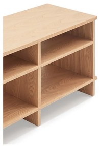 Mobile TV di colore naturale con effetto rovere 180x50x40 cm Inari – Teulat