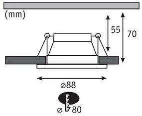 Paulmann 93406 - SET 3xLED/6,5W IP44 Lampada bagno dimmerabile COLE 230V