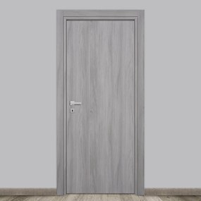 Porta interna a battente Gray Elm in MDF colore grigio, L 70 x H 210 cm, apertura reversibile