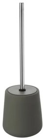 Portascopino wc in ceramica da appoggio linea Sidney grigia