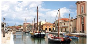 Stampa su tela Cervia, multicolore 120 x 60 cm