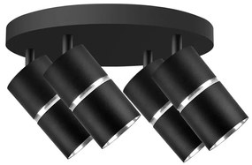 Faretto BAMBOO 4xGU10/10W/230V nero