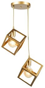 Lampada da soffitto in metallo color oro Magnezya - Squid Lighting
