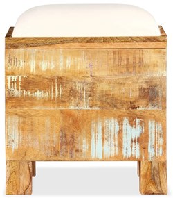 Cassapanca in legno massello di recupero 40x40x45 cm