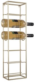 Portabottiglie da parete in metallo color oro numero di bottiglie 6 Single - PT LIVING