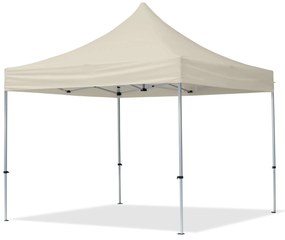 TOOLPORT 3x3m gazebo pieghevole, ECONOMY alluminio, crema - (59002)