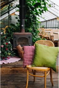 Federa di lino 50x50 cm Red Gingham - Linen Tales