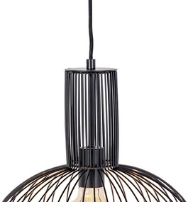 Lampada a sospensione di design nera - Wire Bake