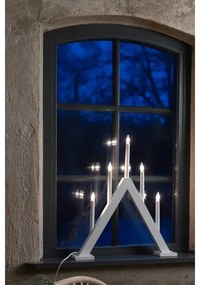 Markslöjd 706222 - Candelabro natalizio ARIELE 5xE10/3W/230V pino/bianco