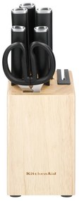 Set 5 coltelli e forbici con ceppo KitchenAid