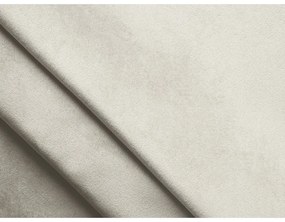 Letto matrimoniale imbottito crema con vano contenitore con griglia 160x200 cm Hauke - Makamii