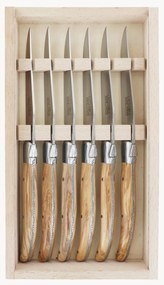 Coltelli fatti a mano con finitura satinata Essentiel 6 pz