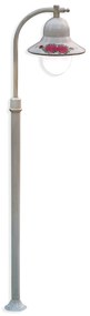 Palo Esterno Classico Imperia Metallo Ceramica Bianco Sfumato 1 Luce E27