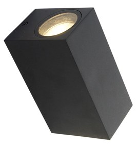 Set di 4 applique moderne nere 2 luci IP44 - Baleno