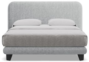 Letto boxspring grigio chiaro 140x200 cm Ilima - Makamii