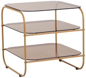 Tavolino pieghevole con piano in vetro 41x41 cm Echo - Hübsch