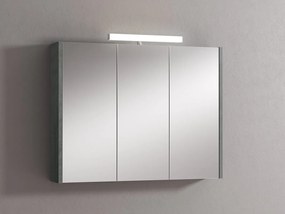Pensile con luce Akira cemento L 90 x H 70 x P 15.5 cm