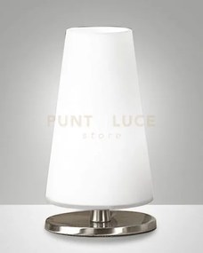 Milady lampada da tavolo attacco g9 lampadina inclusa colore nichel...