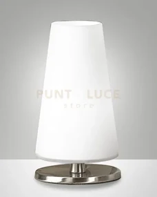 Milady lampada da tavolo attacco g9 lampadina inclusa colore nichel...