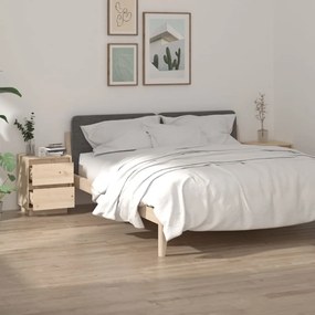 Comodini 2 Pz 40x35x50 Cm İn Legno Massello Di Pino /
