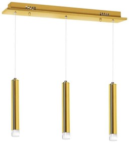 Lampadario LED su filo GOLDIE 3xLED/15W/230V dorato