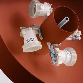 Plafoniera arancione ø 30 cm Blacko – Sollux