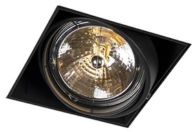 Faretto incasso nero AR111 orientabile e girevole senza cornice - Oneon